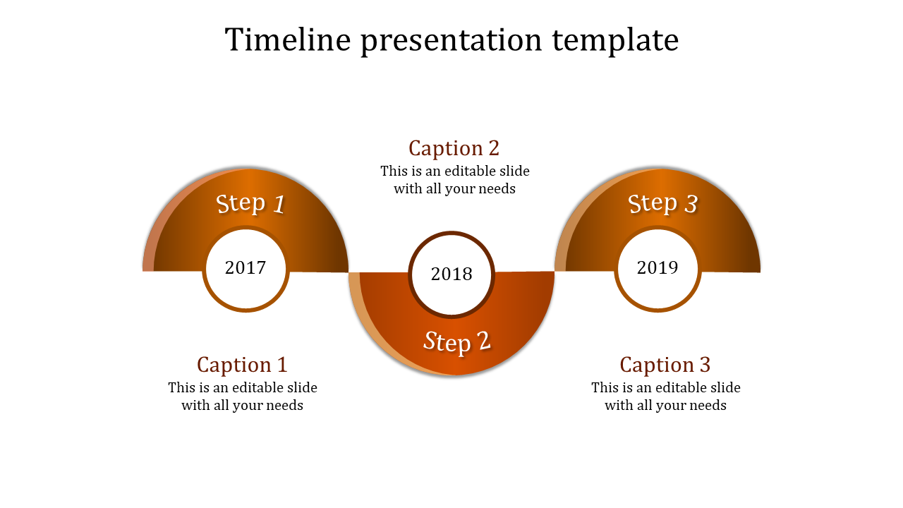 Attractive Timeline Presentation Template Slide Designs